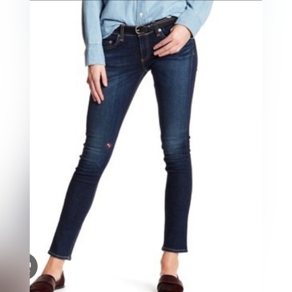 rag & bone Denim - Rag & Bone The Skinny Embroidered Jean in Baker - Size 27